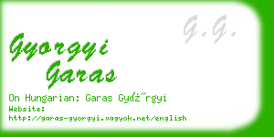 gyorgyi garas business card